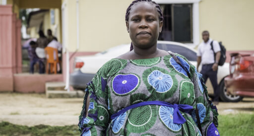 Abasiama attends her antenatal appointment at the Primary Health Centre Base in Uyo Akwa Ibom State, Nigeria