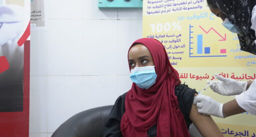 Health care workers are vaccinated against COVID-19, Sudan