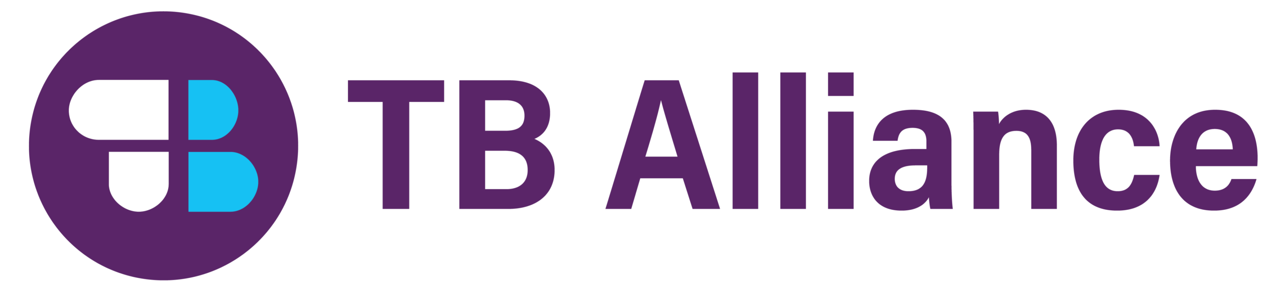 TB Alliance's logo is written in purple text